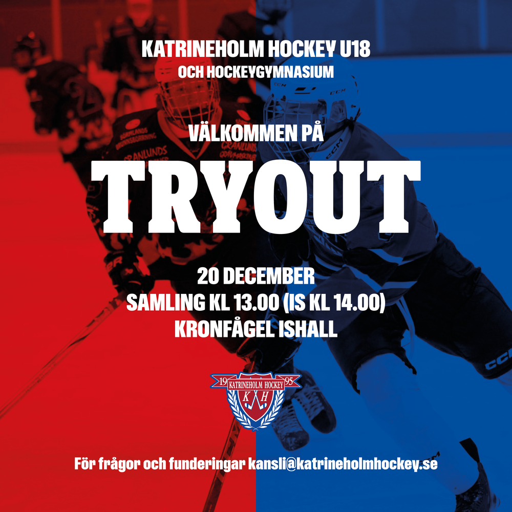 Tryout till U18 - 20 december